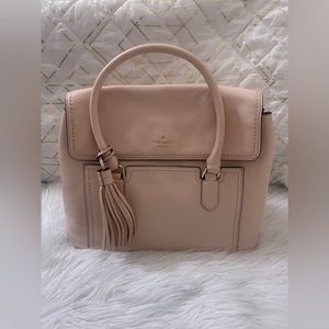 Kate spade large leather tassel bag